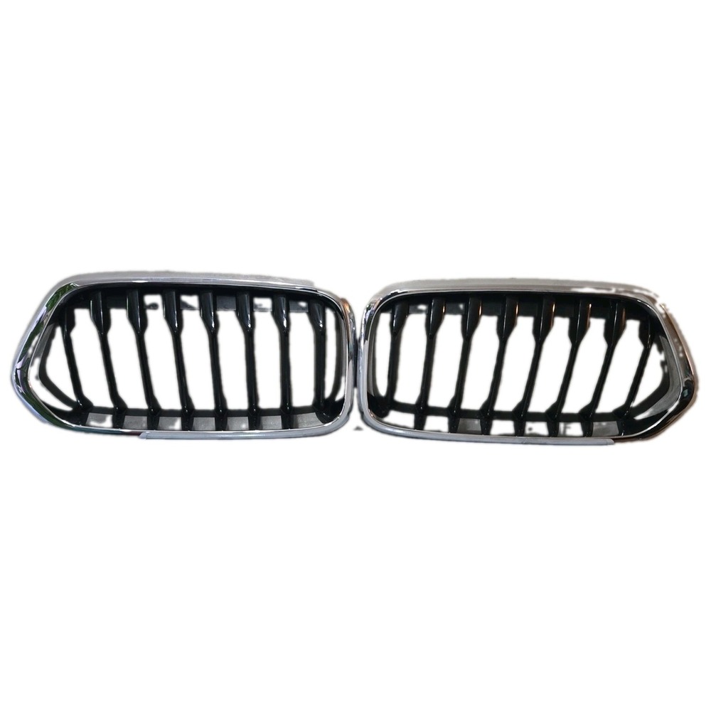 Genuine BMW X2 F39 M Performance Gloss Black Kidney Grille Set OEM 51712455247